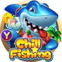 Chill Fishing online arcade game at MRATM88 featuring shark with cocktail