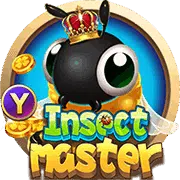 Insect Master online slot game at MRATM88 featuring crowned King Bee character