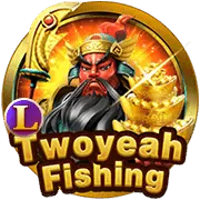 Twoyeah Fishing game at MRATM88 featuring God of War character and gold ingots