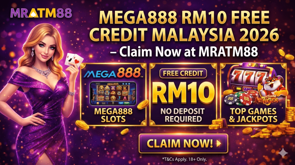 mega888 rm10 free credit at mratm88