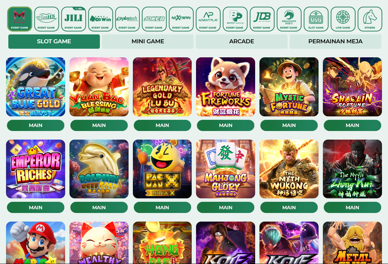 mrmoney88 games selection